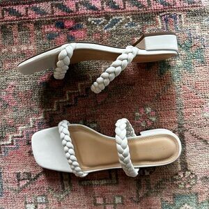 Sincerely Jules off White Sandals - never worn outdoors